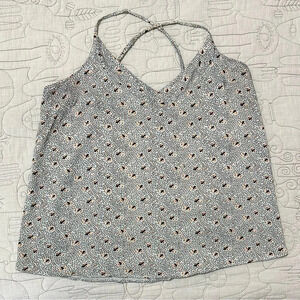Anthropologie Floreat Adjustable Strap Floral Camisole Size 12